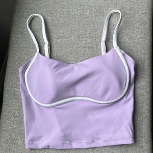 NWT Gilly Hicks active energized tipped tank in lavender